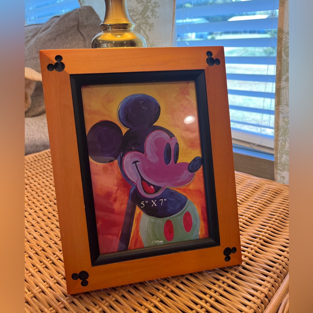 Disney Mickey Mouse wood Frame y2k